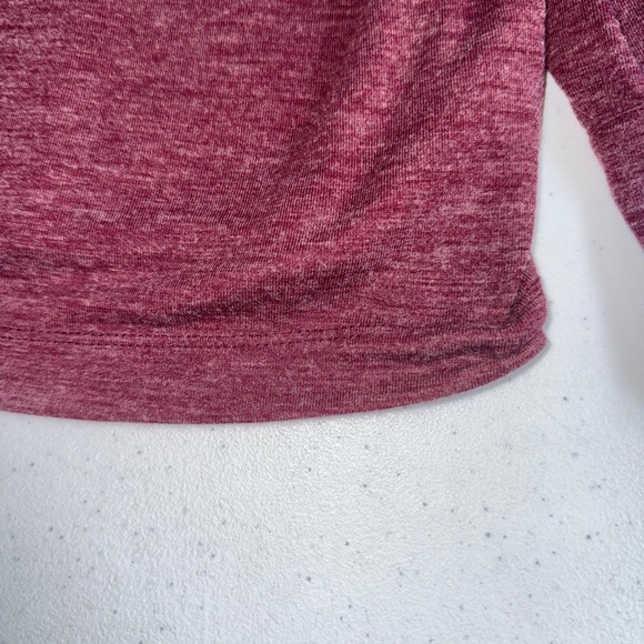 NWT LOFT Ann Taylor V Neck Tie Flowy Shirt Maroon Magenta Career XL - Picture 9 of 10